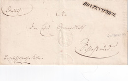 SUISSE LETTRE DE GONTENSCHWIL SANS TEXTE NI DATE - ...-1845 Prefilatelia