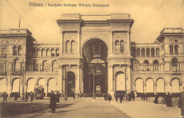 ITALIE - Milano - Facciata Galleria Vittorio Emanuele - Carte Postale Ancienne - Milano (Milan)
