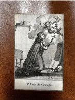 Image Pieuse Canivet XVIIIème ? XIXème ? * Holy Card * St Louis De Gonzague * Religion - Godsdienst & Esoterisme