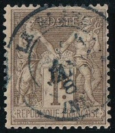 France N°82 - Oblitéré CàD Bleu - TB - 1876-1898 Sage (Type II)