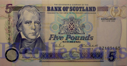 SCOTLAND 5 POUNDS 2002 PICK 119d UNC - 5 Pond