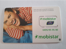 BELGIUM   CHIP/ SIM CARD /GSM / MOBISTAR/ORANGE / SMILING LADY   / MINT CARD     ** 13654** - Without Chip