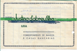 Portugal 1954 , JUSTINO D'ABREU FILHO , LIXA , Receipt . Revenue Stamp 0$30 - Portogallo