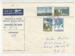 Turkey Letter Cover Posted Registered 1974 To Germany 230701 - Briefe U. Dokumente