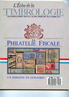 L'écho De La Timbrologie,fiscale,varieté Taille-douce,les Aigles,croix De Jérusalem,oblitération La Grille,vignette LSA - French (from 1941)