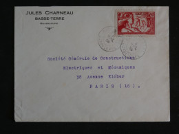 BU7 GUADELOUPE  BELLE LETTRE  RR 1937 EXPO INTERNATIONALE BASSE TERRE A PARIS FRANCE+  +AFF. PLAISANT ++ + - Covers & Documents