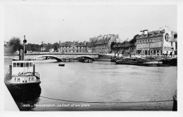 Hennebont * Vue Sur Le Pont Et Les Quais * Péniche Batellerie - Hennebont