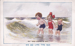 Illustrateur SPURGIN - Enfants Au Bord De L'eau - We Do Like The Sea - Oh ! Nous Aimons La Mer. - Spurgin, Fred