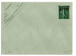 Entier Enveloppe -- 130-E2----NEUF-- Type Semeuse Lignée  15c Vert Sur Gris-vert  N° 412 ..Taxe Réduite à 0F10..cote  5€ - Standard Covers & Stamped On Demand (before 1995)