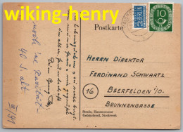 Groß Gerau - Postkarte 1   Gelaufen 1951 Nach Beerfelden Im Odenwald - Gross-Gerau