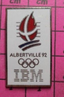 812c Pin's Pins / Beau Et Rare / INFORMATIQUE / IBM JEUX OLYMPIQUES ALBERTVILLE 92 - Computers