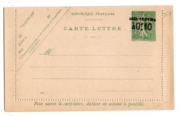 Entier Carte Lettre  --130-CL2----NEUF-- Type Semeuse Lignée  15c Vert Sur Gris  N° 544--Taxe Réduite 0f10-..cote  3€50. - Letter Cards