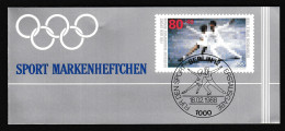 Germany 1988 / Olympic Games Calgary / For Sport / Figure Skating / Booklet MNH Stamps With Farbsonderdruck - Hiver 1988: Calgary