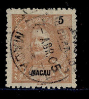 ! ! Macau - 1903 D. Carlos 5 A - Af. 132 - Used - Usati