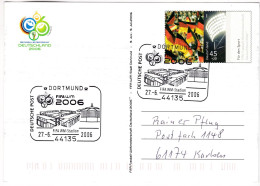 B149 Calcio Soccer Coupe Du Monde Football 2006 Deutschland DORTMUND FIFA WM Stadion Entier Postal Stationery - 2006 – Deutschland