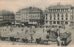 Angers * La Place Du Ralliement * Tram Tramway * Station * Hôtel Des Postes Et Télégraphes * Cachet Militaire Au Dos - Angers