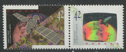 Canada:Unused Stamps Satellite, Earth, Space, Hologram, 1992, MNH - Amérique Du Nord