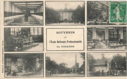 Vierzon * Souvenir De L'école Nationale Professionnelle * Cpa 8 Vues - Vierzon