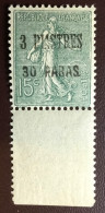 French Levant 1923 3pi30 On 15c Y&T 39 MNH - Ongebruikt