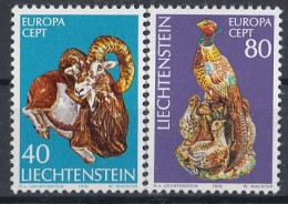 LIECHTENSTEIN 642-643,unused - 1976