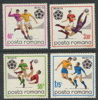 Romania:Unused Stamps Serie World Football Championship, Soccer, 1970, MNH - 1970 – Mexique