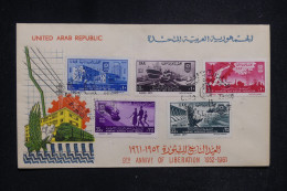 EGYPTE - Enveloppe FDC En 1961 - L 144218 - Lettres & Documents