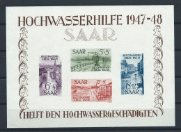 Saar Bloc N°1** (MNH) 1948 - Inondation De Janvier 1947 - Hojas Y Bloques