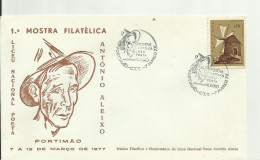 Port. 1977,envelope, Alusivo Da 1ª Mostra Filatelica, Liceu Poeta Antonio Aleixo ,Lt 731 - Lettres & Documents