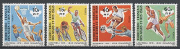 AFARS ISSAS 1976 N° 431/434 ** Neufs MNH  Superbes  Sports Cyclisme Football Basket Course à Pied JO Montréal Games - Neufs