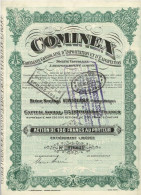 Titre De 1925 -Cominex -Compagnie Congolaise D'Importation Et D'Exportation-Société Congolaise à Responsabilité Limitée - Afrika