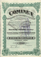 Titre De 1925 -Cominex -Compagnie Congolaise D'Importation Et D'Exportation-Société Congolaise à Responsabilité Limitée - Africa