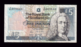 Escocia Scotland 5 Pounds Esterlinas 1990 Pick 352a Bc/+ F/+ - 5 Pounds
