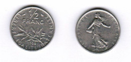 FRANCE 1/2 FRANC 1965 (KM # 931.1) #7256 - 1/2 Franc