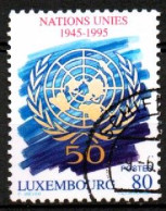 Luxembourg, Luxemburg, 1995,  Y&T 1322, MI 1372 , 50 JAHRE UNO,  GESTEMPELT,  Oblitéré - Oblitérés