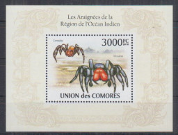 F13. Comoro MNH 2010 Fauna - Animals - Spiders - Ragni