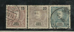 Port., Cabo Verde 1895/01,D Carlos, # 40,41,42  Usados, ,Lt 746 - Cap Vert