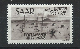 Saar PA N°12** (MNH) 1948 - Inondation De Janvier 1947 (bis) - Poste Aérienne