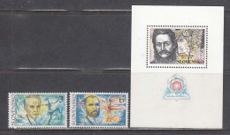 Slovakia 1995 - Personalities, Mi-Nr. 223/24+Block 3, MNH** - Nuevos