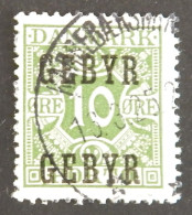 DANEMARK TAXE YT 19 OBLITÉRÉ ANNÉE 1923 - Postage Due