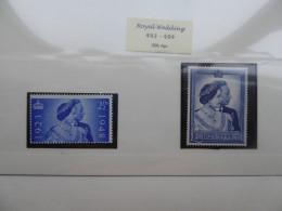 GREAT BRITAIN SG 493-94 ROYAL SILVER WEDDING MINT NON HINGED - ....-1951 Pre-Elizabeth II