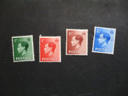 GREAT BRITAIN SG 457-60 (1937) MINT - Andere & Zonder Classificatie