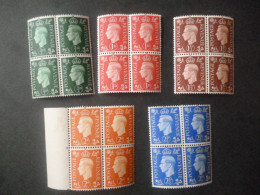 GREAT BRITAIN SG 462 5 BL4 1 Or 2 HINGED - ....-1951 Pre Elizabeth II