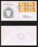 U.S.A.   Scott # 969 BLOCK Of 4 On FDC (SEP/21/1948)---COVER 439 - 1941-1950