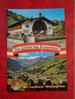 Carte  AUTRICHE  BEI SAALBACH HINTERGLEMM DAS GROSSTE FASS OSTERREICHS - Saalbach