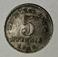 DEUTSCHES REICH- 5 PFENNIG 1919. - 5 Renten- & 5 Reichspfennig