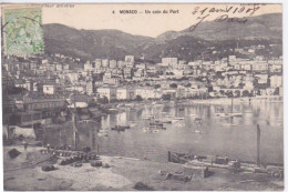 PRINCIPAUTE DE MONACO - UN COIN DU PORT - 1908 - Hafen