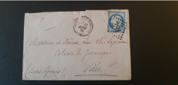 France Ceres 25c 1850 Lettre - 1849-1850 Ceres