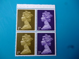 GREAT BRITAIN SG 724m BOOKLET PANE SHEET 4 STAMPS - Franking Machines (EMA)