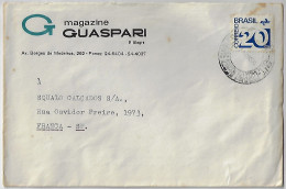 Brazil 1970s Magazine Guaspari commercial Cover Sent From Porto Alegre To São Paulo Definitive Stamp 20 Cents - Briefe U. Dokumente