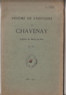 Rarissime Livre Résumé De L'Histoire De Chavenay (78) 54 Pages Par A Halley  Illustré De 6 CPA  Rares   1912 - Ile-de-France